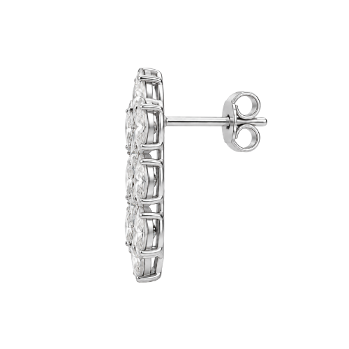 Elegant Marquise Diamond Drop Earrings