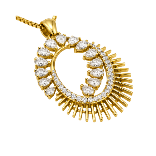 Classic Gold Diamond Pendant