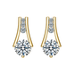 Gold Diamond Drop Earrings