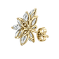 Elegant Floral Diamond Stud Earrings