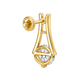 Gold Diamond Drop Earrings