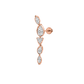 Rose Gold Marquise Diamond Drop Earrings