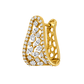 Elegant Gold Diamond Leaf Earrings