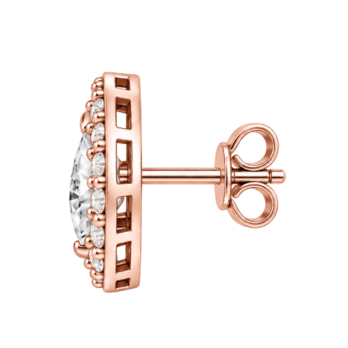 Rose Gold Pear-Shaped Diamond Pendant