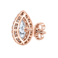 Rose Gold Pear-Shaped Diamond Pendant