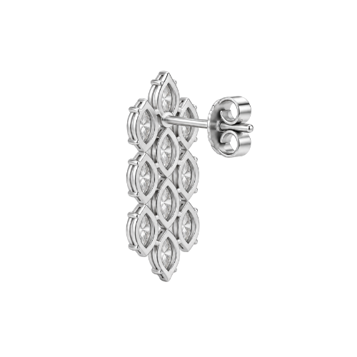 Elegant Marquise Diamond Drop Earrings