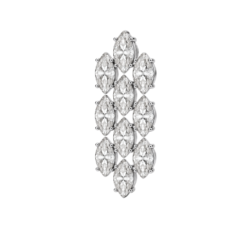 Elegant Marquise Diamond Drop Earrings