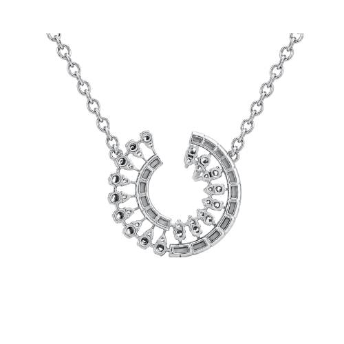 Openwork Diamond Pendant