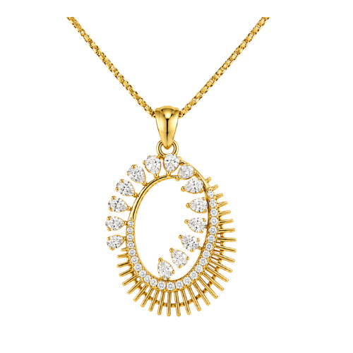 Classic Gold Diamond Pendant