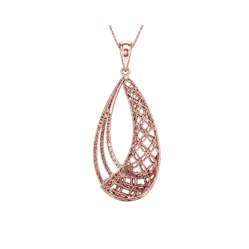 Rose Gold Openwork Pendant