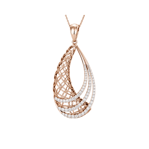 Rose Gold Openwork Pendant