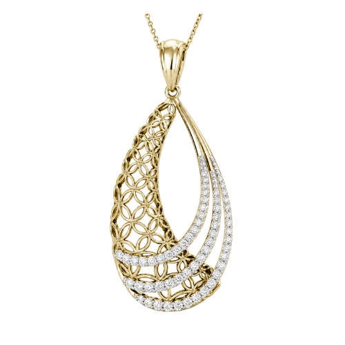 Gold & Diamond Statement Pendant