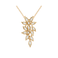 Gold Floral Diamond Pendant