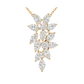 Gold Floral Diamond Pendant